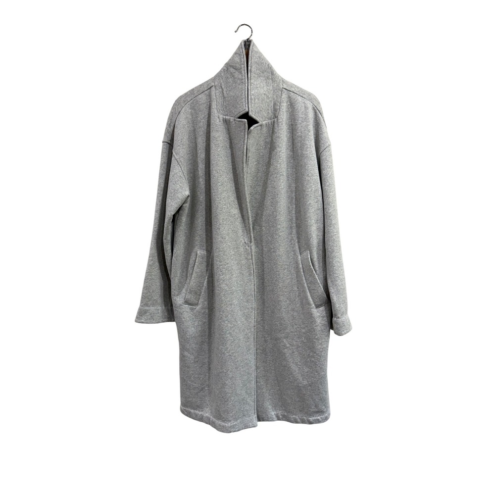 Zella Cloud Fleece Longline Blazer Grey Light Heather Lounge Women Sz Large